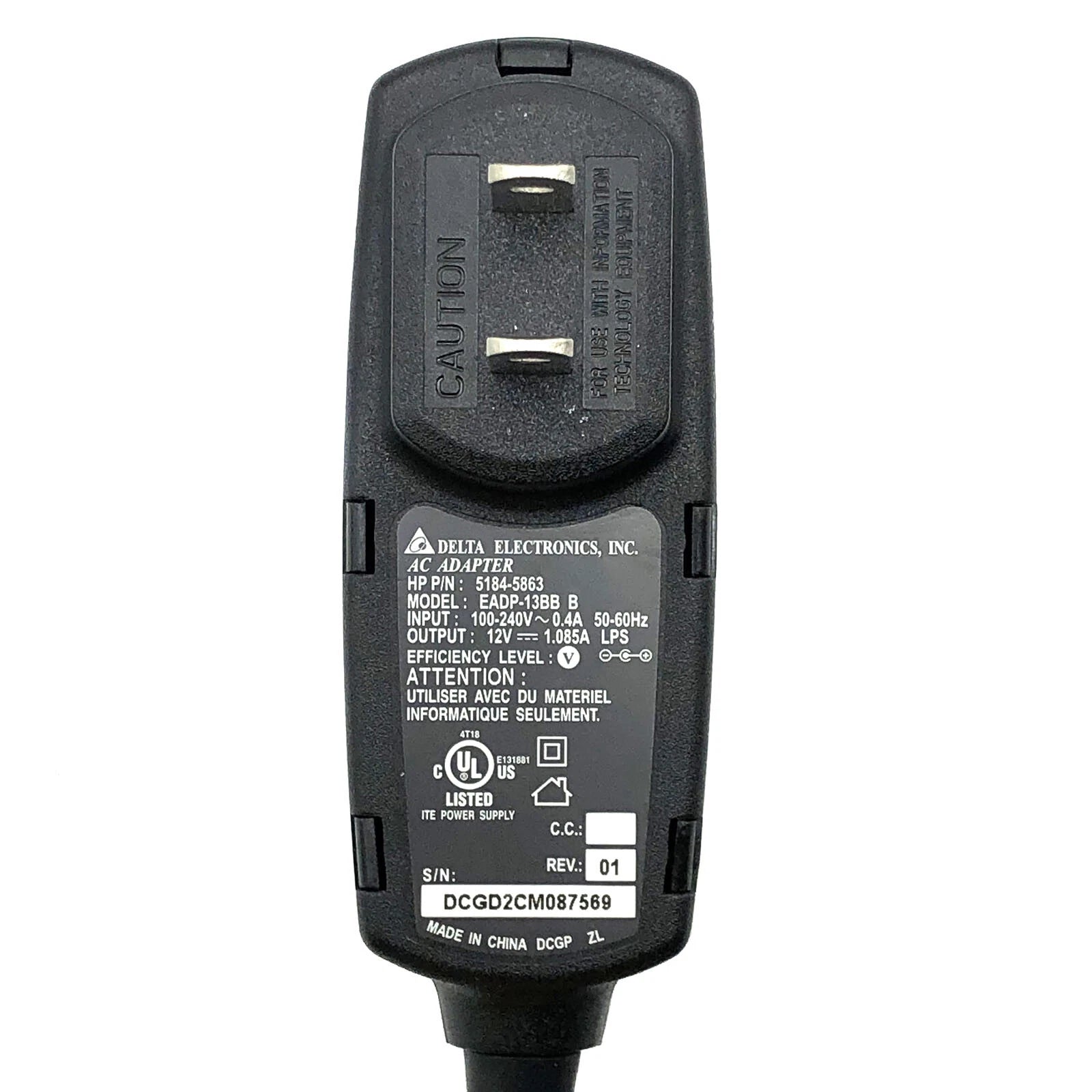 NEW Genuine Delta 13W EADP-13BB B AC Adapter 12V 1.085A Power Supply 5.0*3.5mm