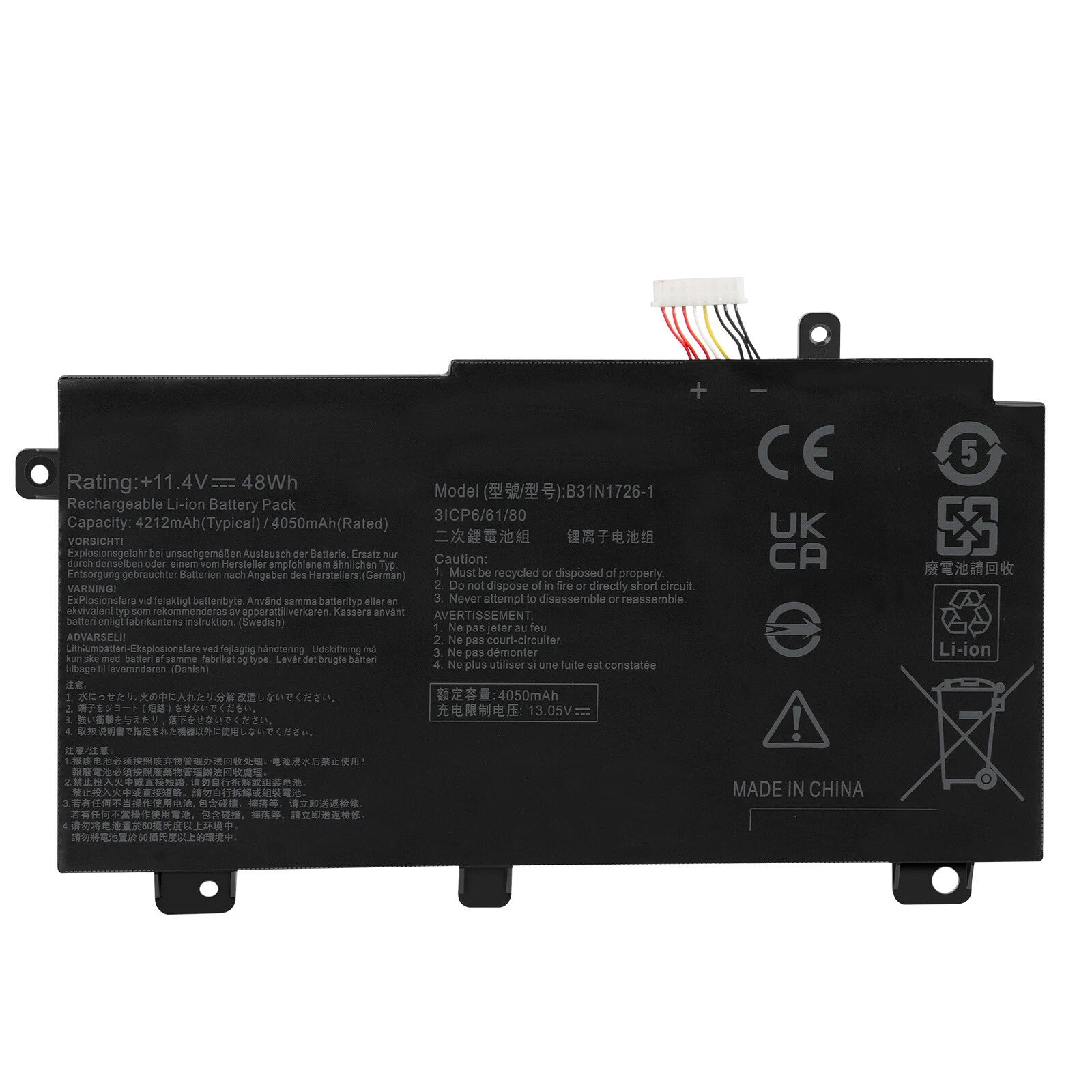 B31N1726 Battery For ASUS TUF Gaming FX505DT FX505DV FX505DU FX505DY FX505GT
