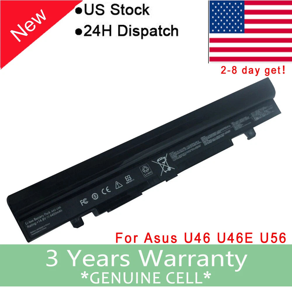 A42-U46 Battery for ASUS U56 U46 U46E U46J U46S U56E U56J U56S A32-U46 A41-U46 F