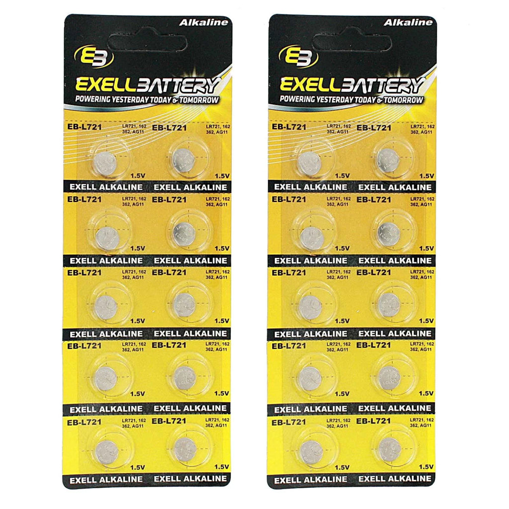 2x 10pk Alkaline 1.5V Watch Battery Compatible With SG11 SP361 SR 721 W