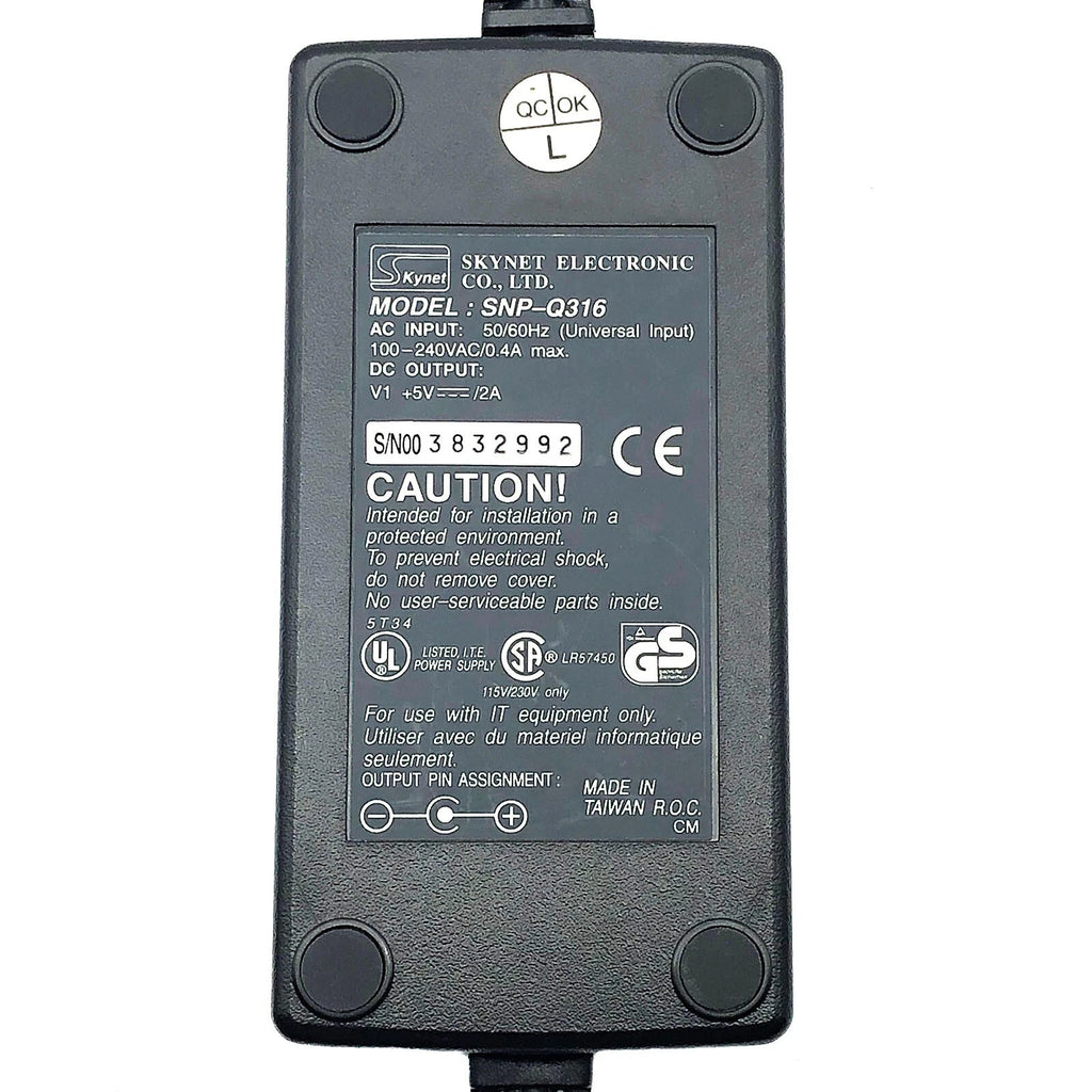 NEW Genuine Skynet SNP-Q316 AC/DC Power Adapter 5V 2A 10W Charger 5.5x2.1mm