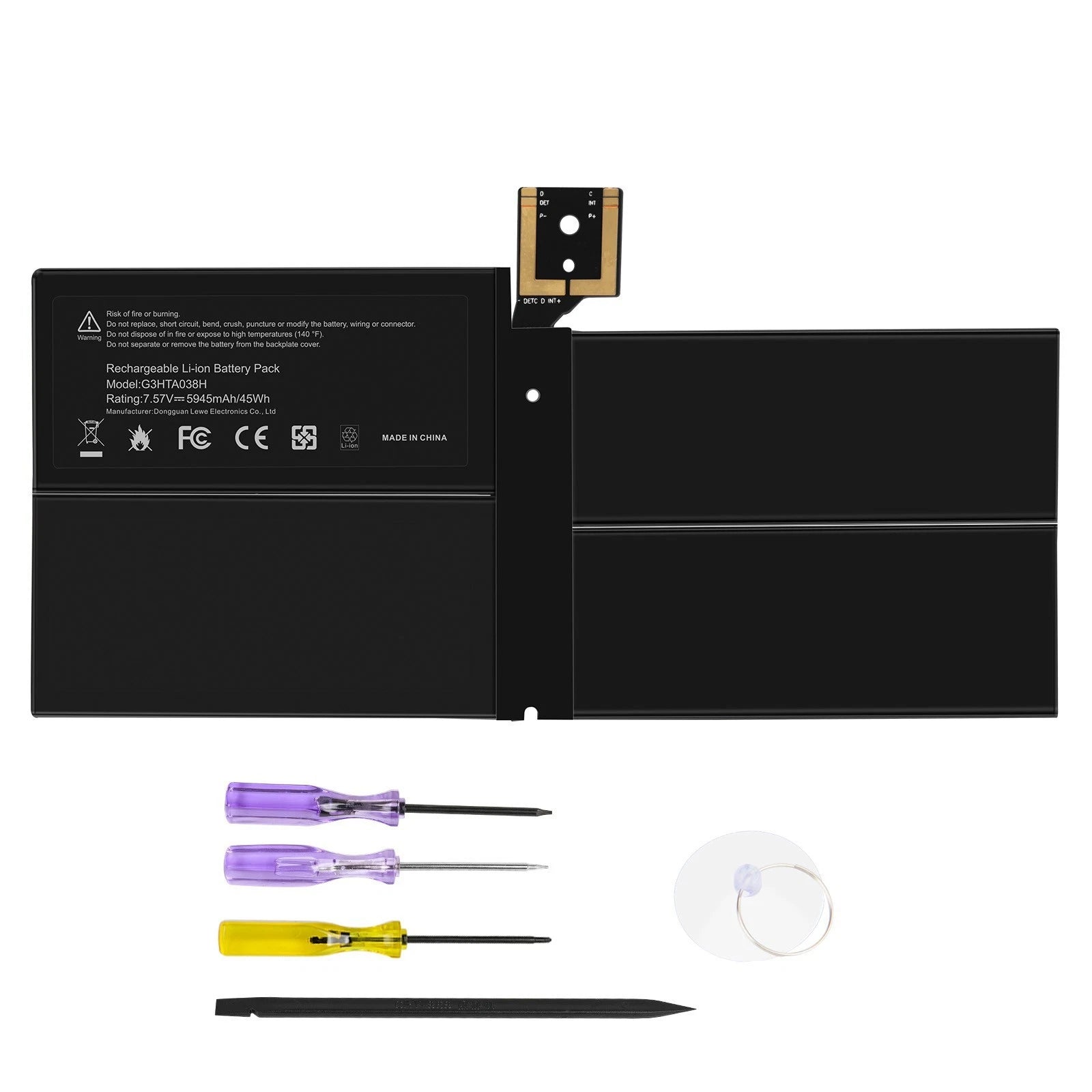 G3HTA038H Battery For Microsoft Surface Pro 5(2017) Pro 6 1796(2018) Tablet 45Wh