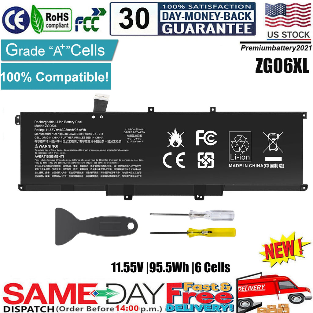 ?ZG06XL Battery for HP ZBook Studio X360 G5 Elitebook 1050 G1 L07046-855 ZGO6XL