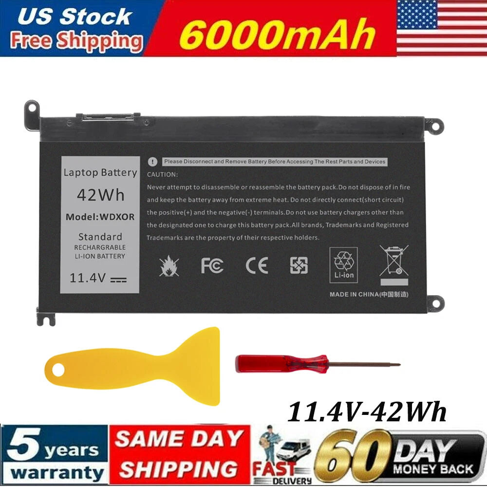 Battery For Dell Inspiron 15 7586 7579 7570 7569 7560 5579 5578 5570 5568 WDX0R