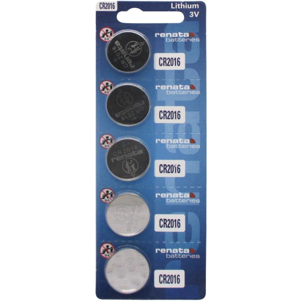 Renata 2016 Battery CR2016/ DL2016/ E-CR2016 Lithium 3v 100 Pcs