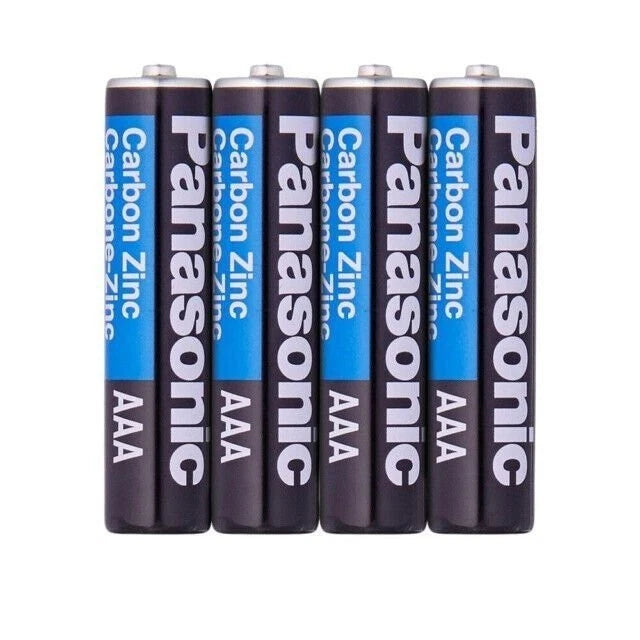 4 PCS Panasonic AAA Batteries Heavy Duty Power Carbon Zinc Triple A Battery 1.5v