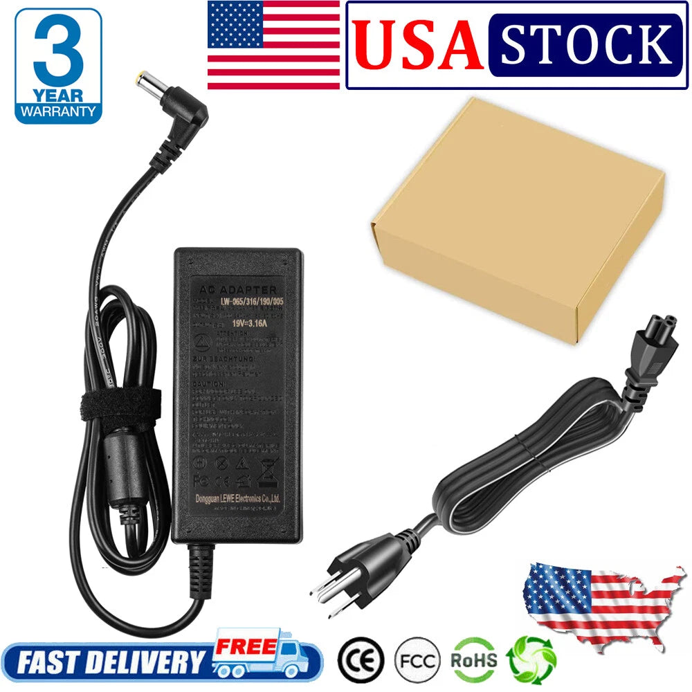 DC 19V Charger for LG Electronics 29" 29UM60-P 29UM68-P LED LCD HDTV Monitor NEW