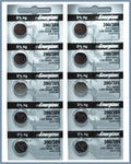 10 (2 x 5) Energizer 390 389 SR1130SW SR1130W Button Cell Silver Oxide Battery