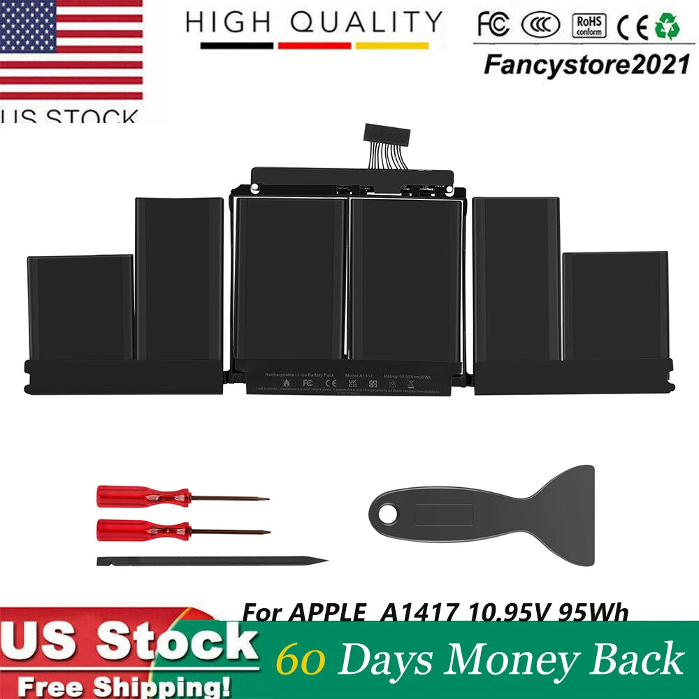 NEW A1417 Battery for Apple Macbook Pro 15 A1398 EMC 2512 2673 Retina 2012 2013