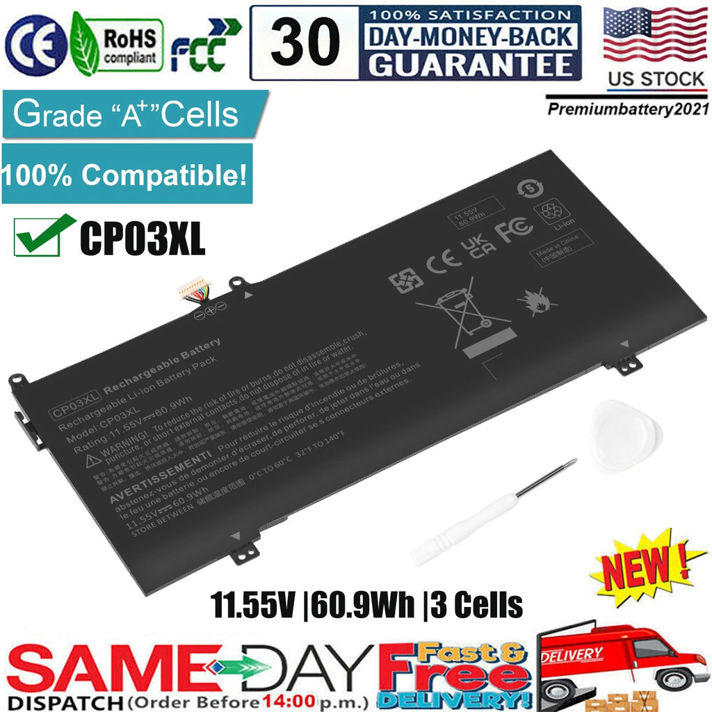 ?CP03XL Battery for HP Spectre x360 13-ae000 13-ae011dx 929066-421 HSTNN-LB8E