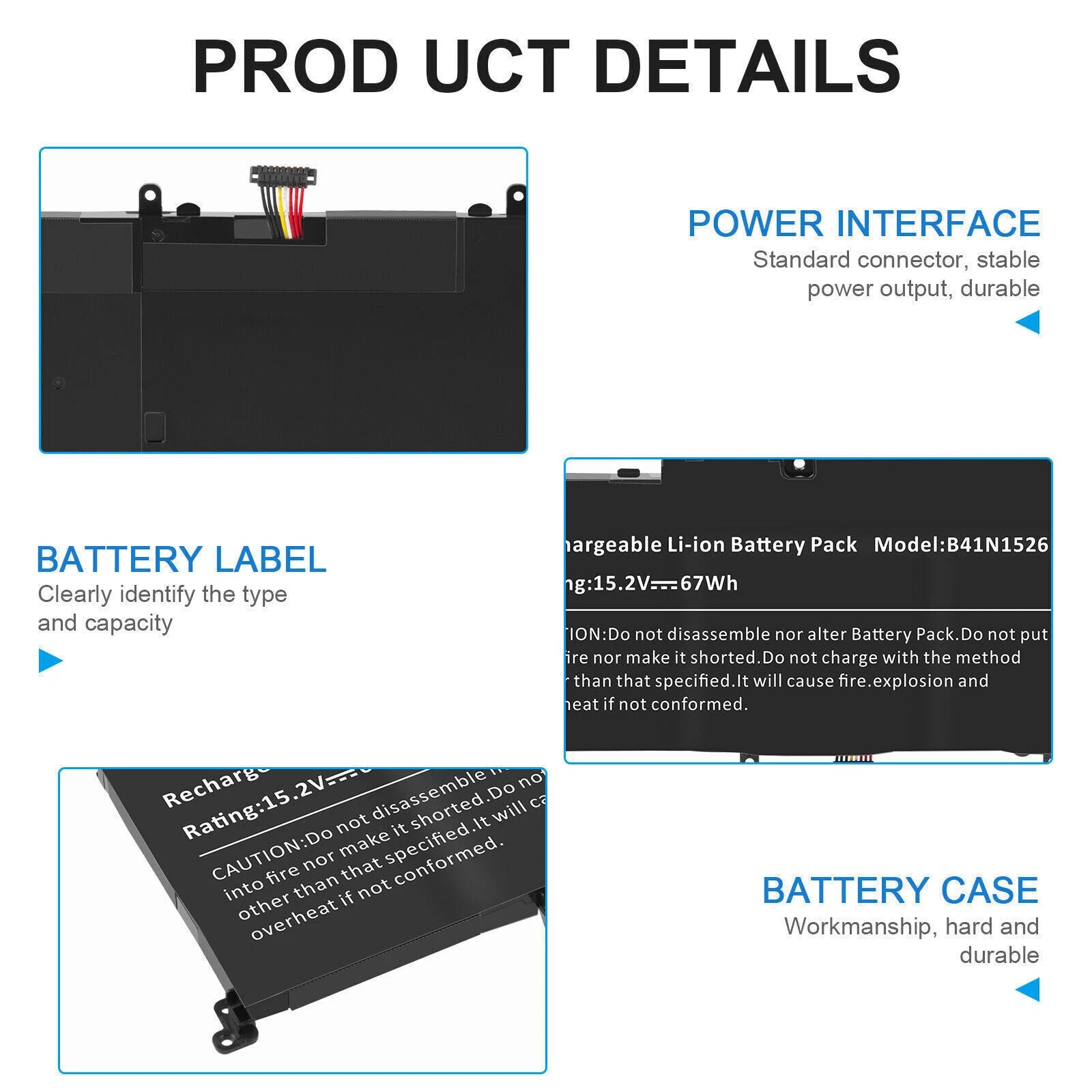B41N1526 Battery For Asus ROG Strix GL502 GL502V GL502VT GL502VS GL502VT-1A 67Wh