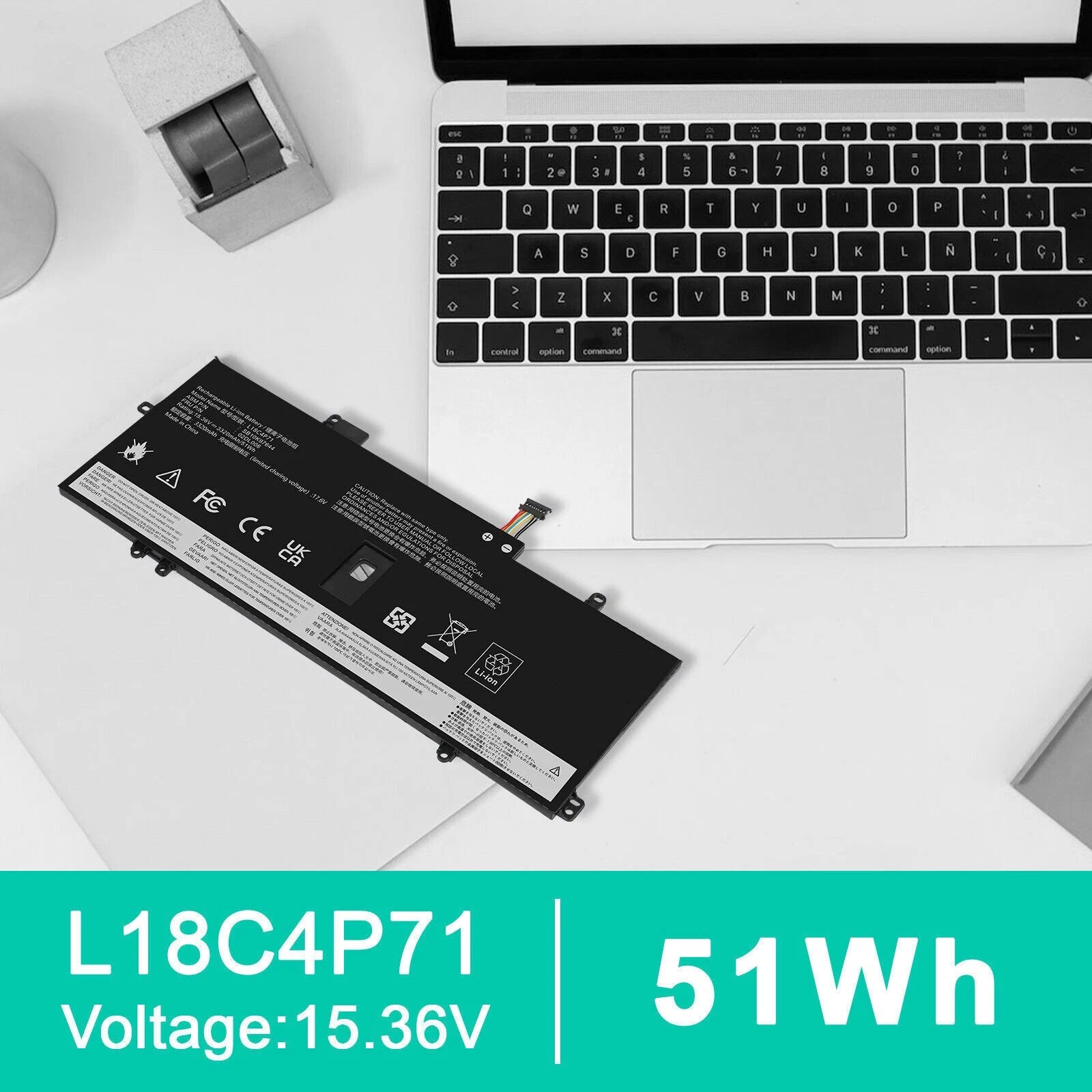 ?Battery L18C4P71 L18L4P71 For Lenovo ThinkPad X1 Yoga 4th (2019) 5th (2020) Gen