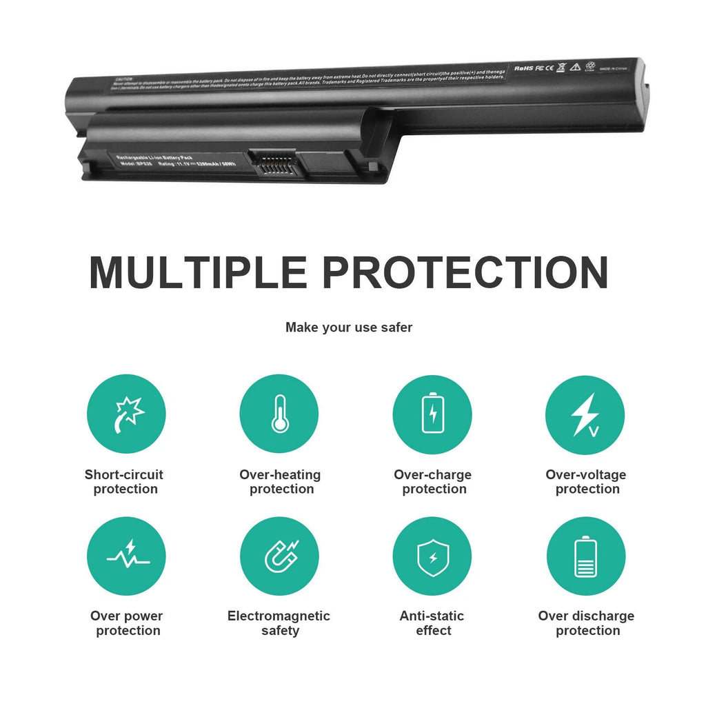 BPS26 Laptop Battery for Sony VAIO VGP-BPS26 VGP-BPS26A VGP-BPL26 VPC-EH VPC-CA
