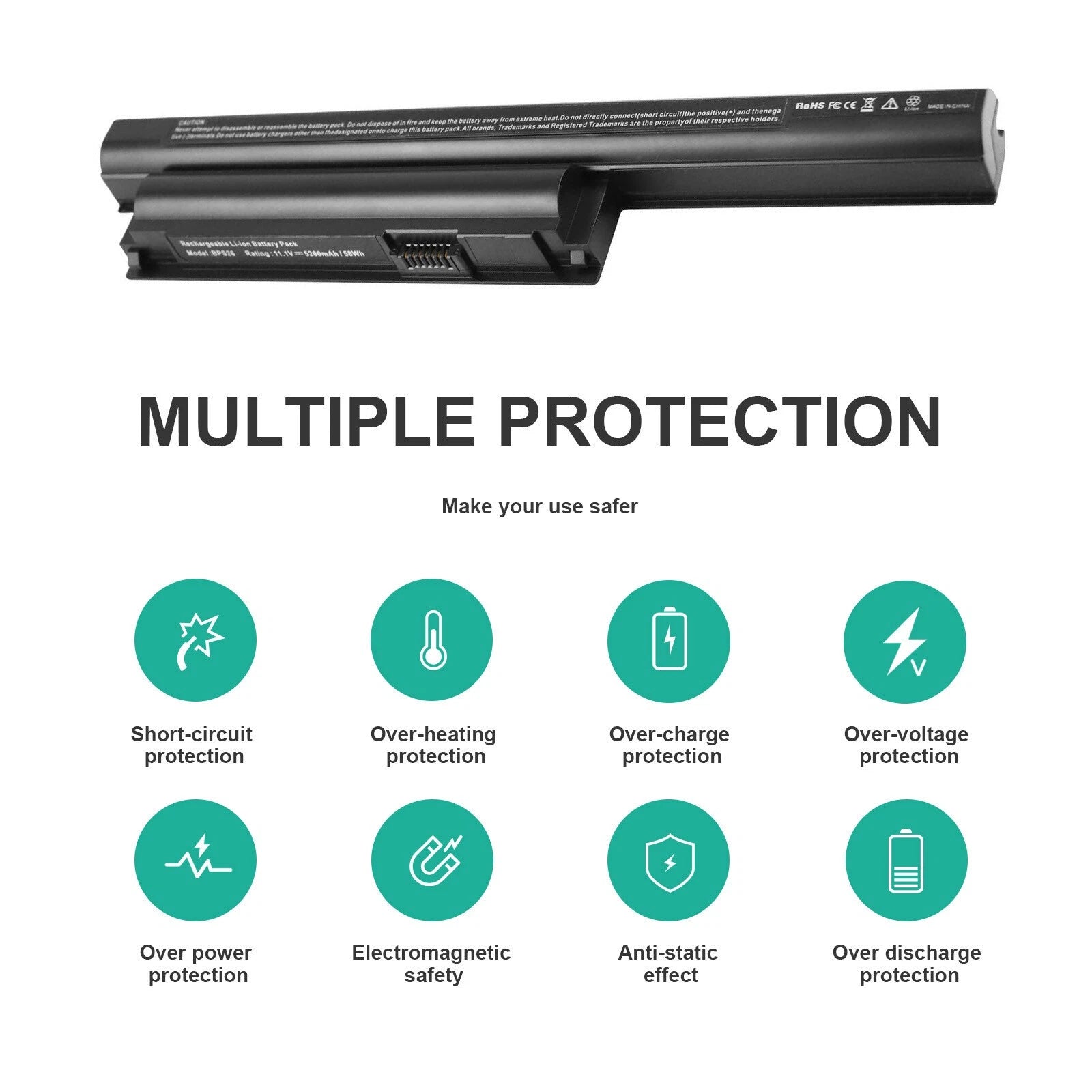 BPS26 Laptop Battery for Sony VAIO VGP-BPS26 VGP-BPS26A VGP-BPL26 VPC-EH VPC-CA