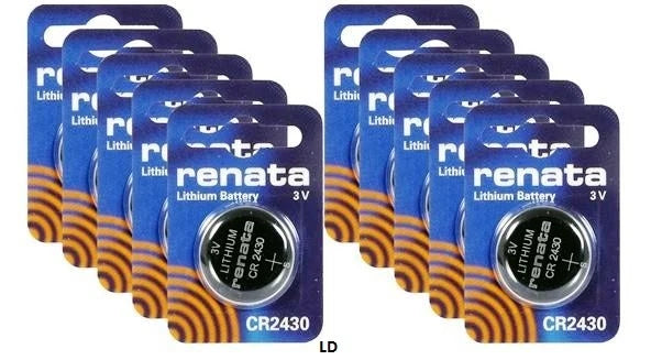 CR2430 RENATA WATCH BATTERIES 2430 (5 piece) New packaging Authorized Seller