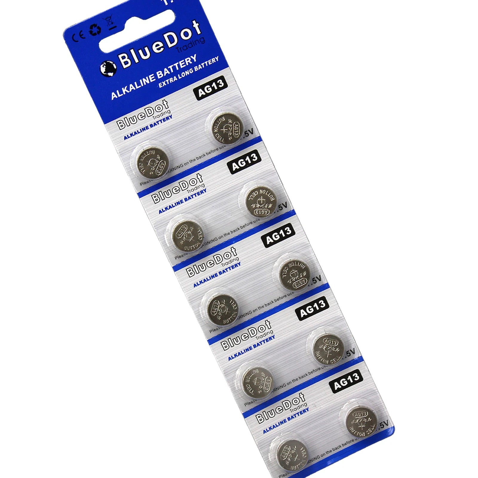 10 pcs LR1154 AG13 LR44 SR44 357A 303 357 A76 Alkaline Coin Cell Button Battery