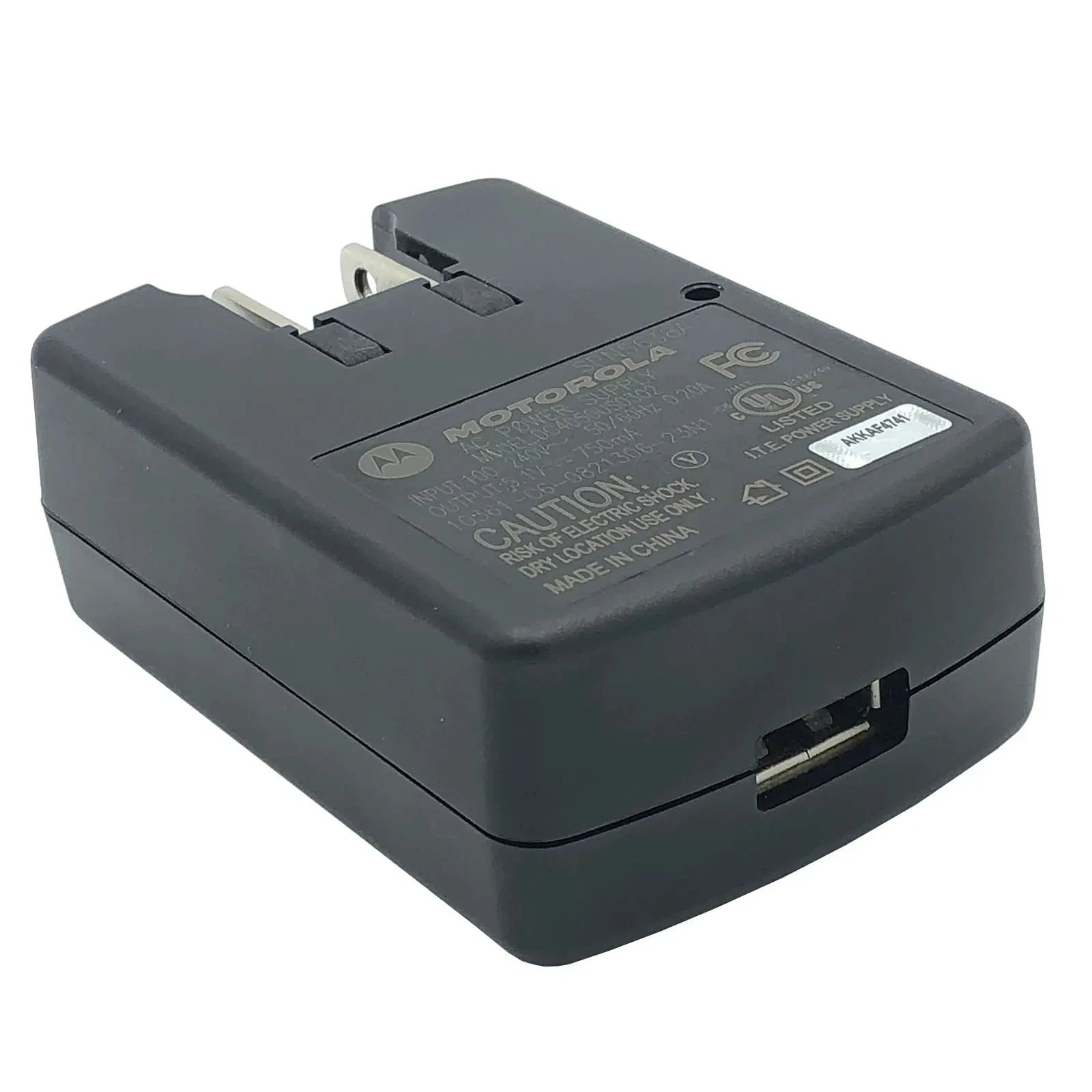 NEW Genuine Motorola DC4050US0302 USB Charger AC Adapter 5.1V 0.75A Black OEM