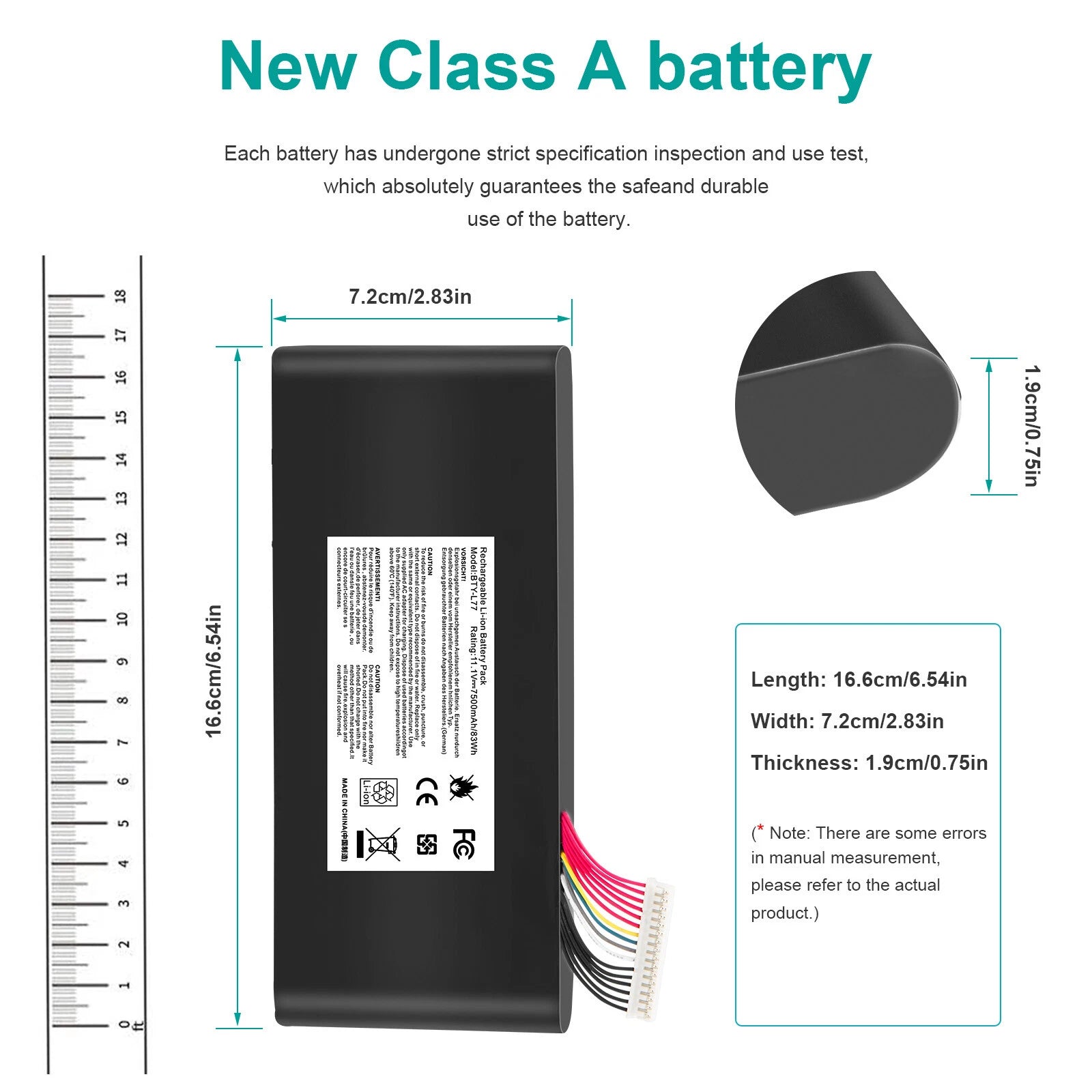 BTY-L77 Battery For MSI BTY-L77 MS-1781 MS-1782 MS-1783 MS-1785 GT72 2QD 2PE 2QE