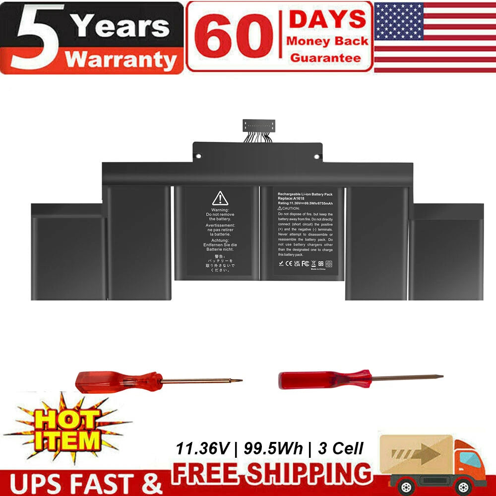 LAPTOP BATTERY A1618 For Apple MacBook Pro Retina 15" A1398 Mid 2015 020-00079