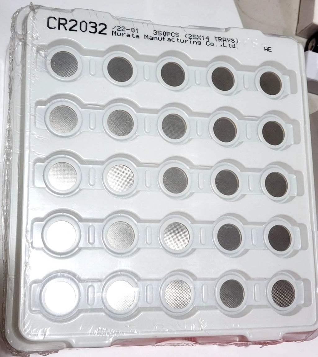 350 pc BULK MURATA (SONY) CR2032 lithium 3v battery cr 2032 EXPIRATION 01/2032