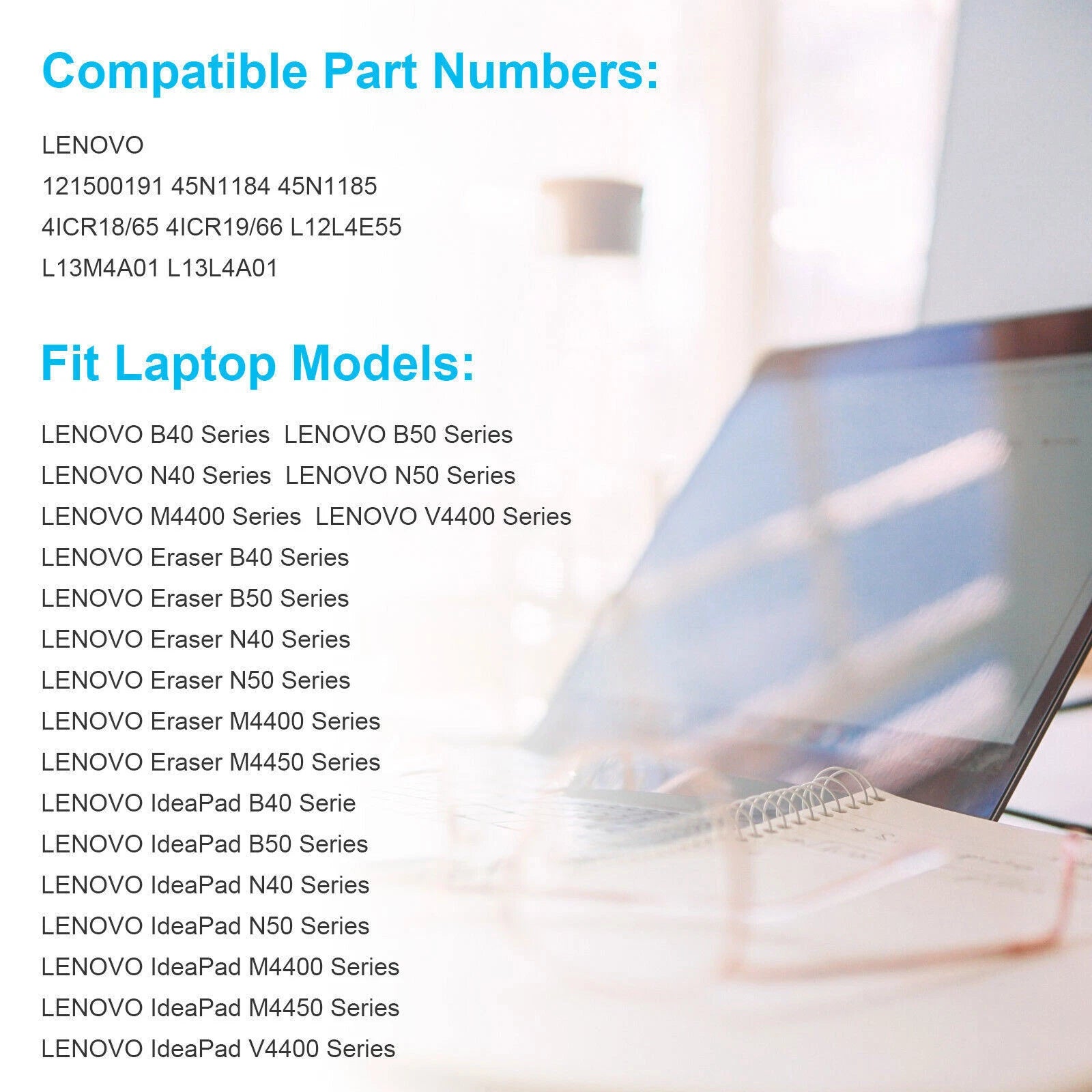 L12L4E55 L13L4A01 L13M4A01 Battery for Lenovo B40 B50 N40 N50 M4400 V4400 Laptop