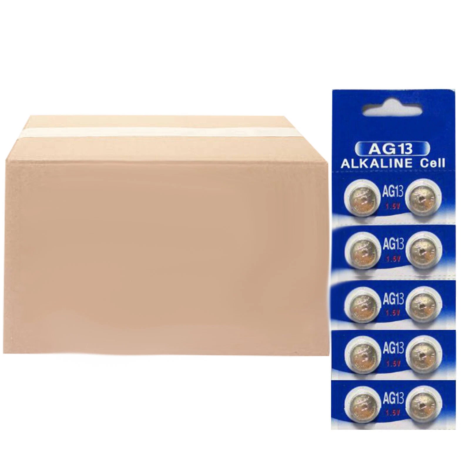 50x 10PK 1.5V Alkaline Batteries Compatible With LR44 CR44 SR44 (500 BATTERIES)
