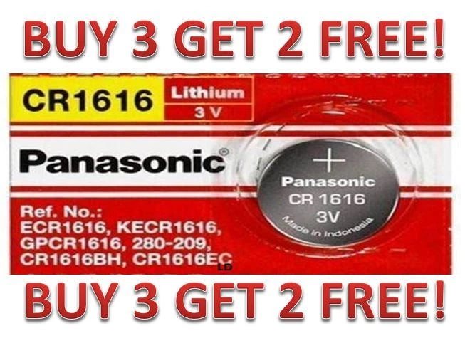 CR 1616 PANASONIC LITHIUM BATTERIES (1 piece) 3V Watch New BUY 3 GET 2 FREE!!