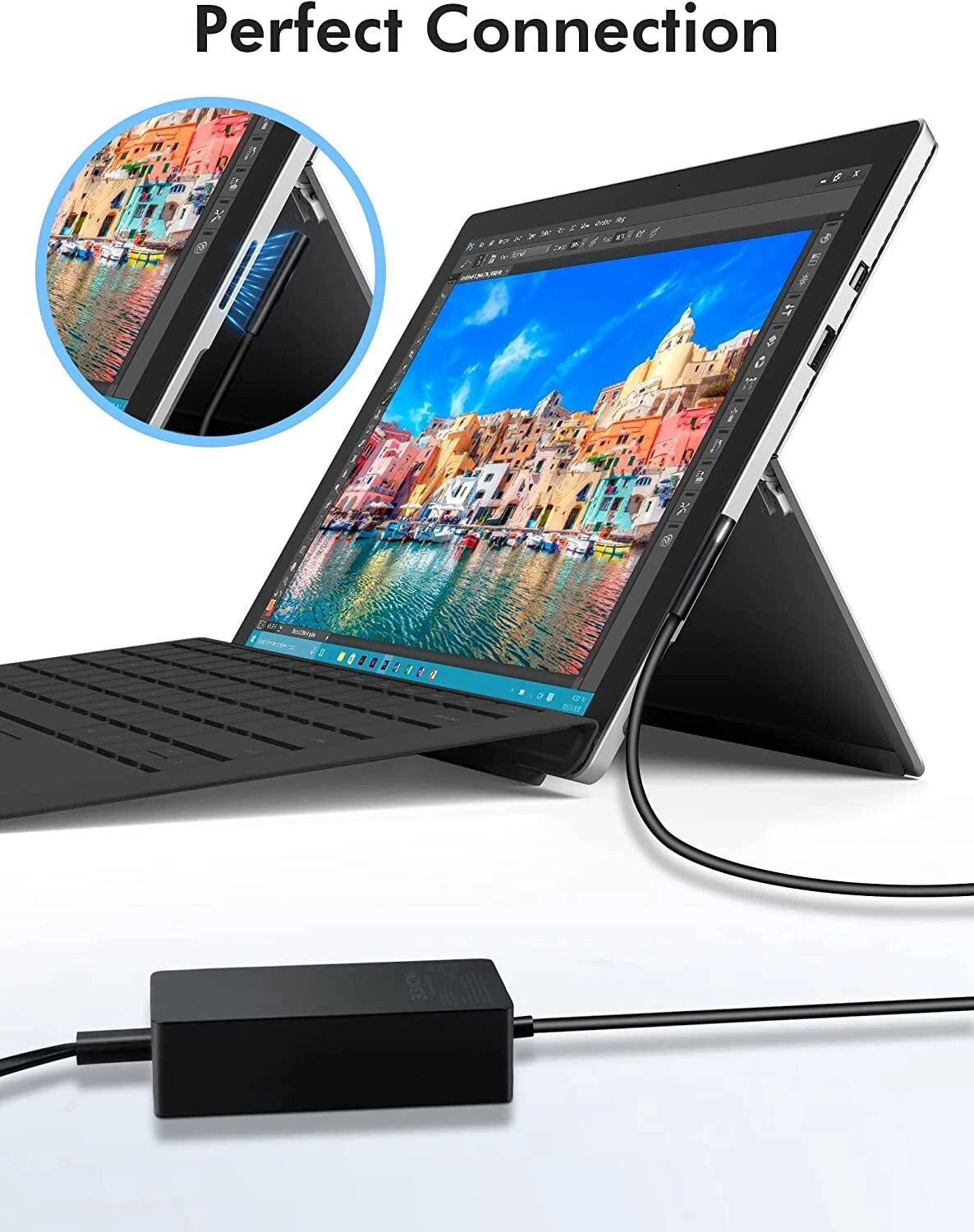 For Microsoft Surface Pro Book Laptop 1 2 3 4 5 6 7 Ac Adapter Charger 1625 65W