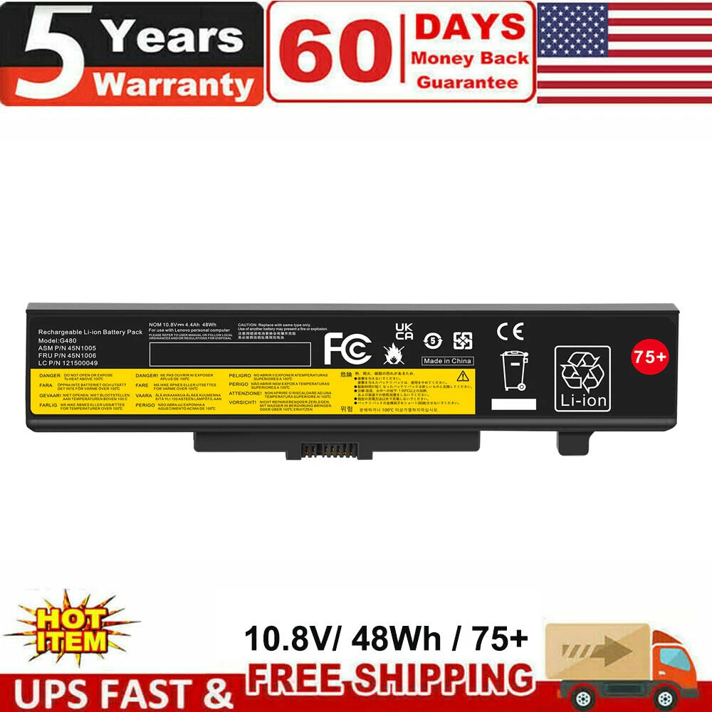 Battery for Lenovo IdeaPad Y480 Y580 G480 L11L6F01 L11M6Y01 L11S6Y01 L11L6Y01
