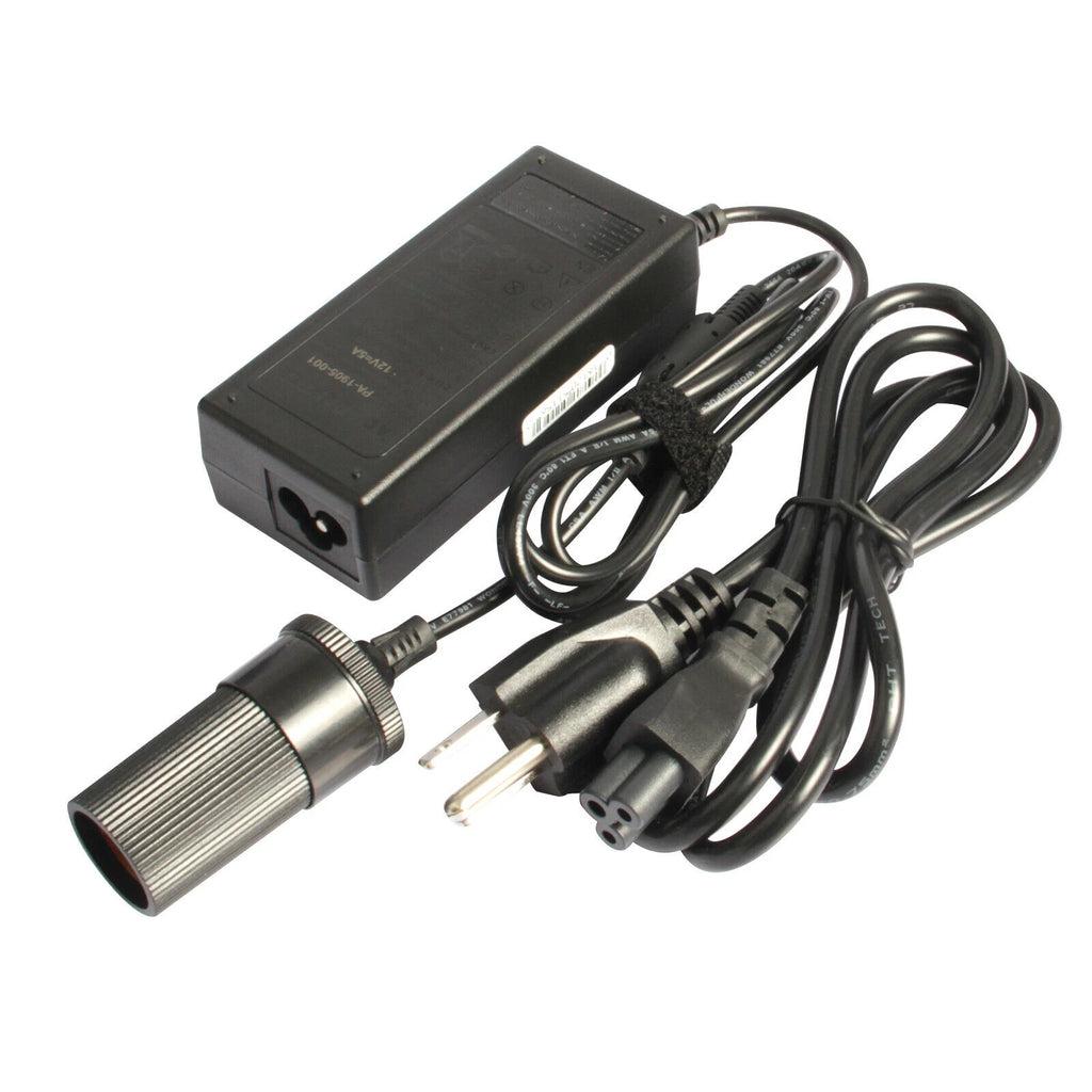 60W AC Wall Plug-In Converter/ Adapter 110V AC to 12V DC Car Cigarette Lighter F
