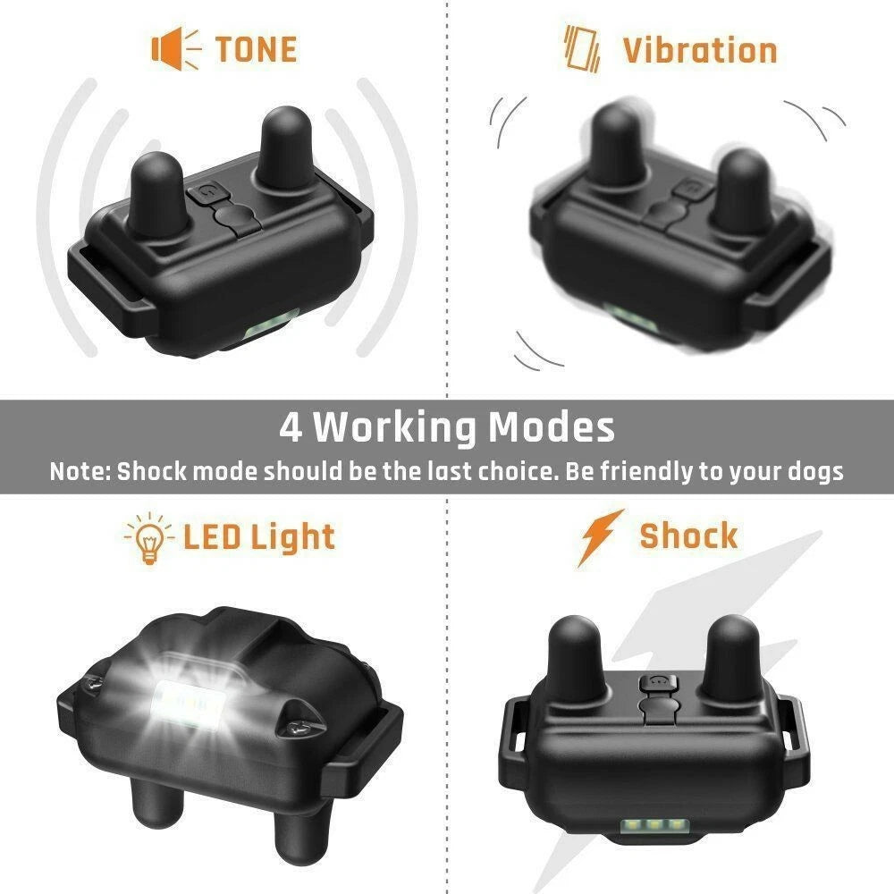 Waterproof Dog Training Electric Collar Rechargeable Remote Control 3000 FT