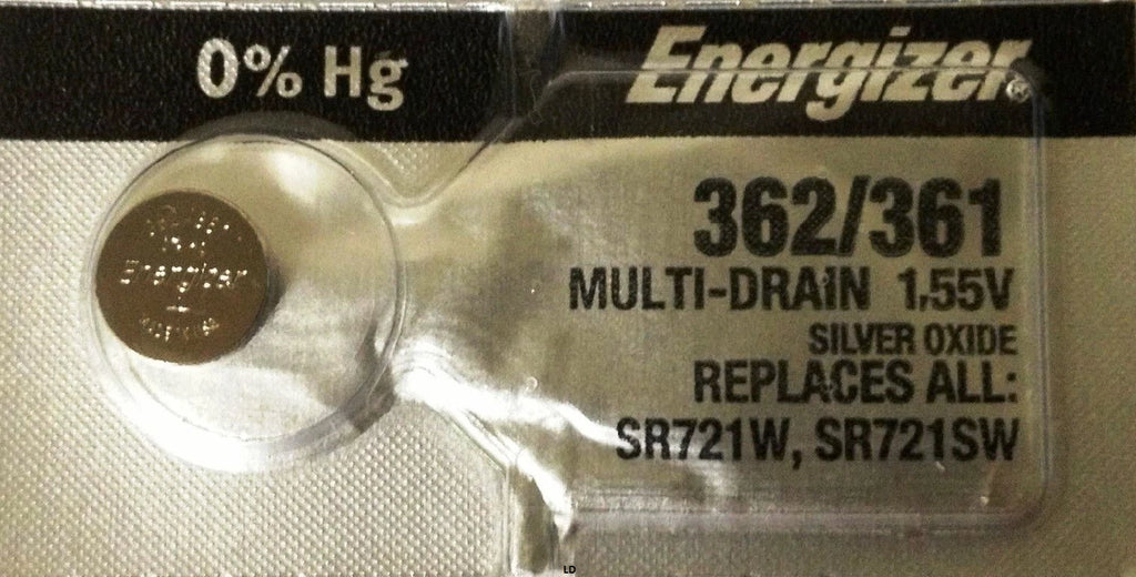 ENERGIZER 362/361 SR721SW SR721W WATCH BATTERIES (2piece) NEW Authorize Seller