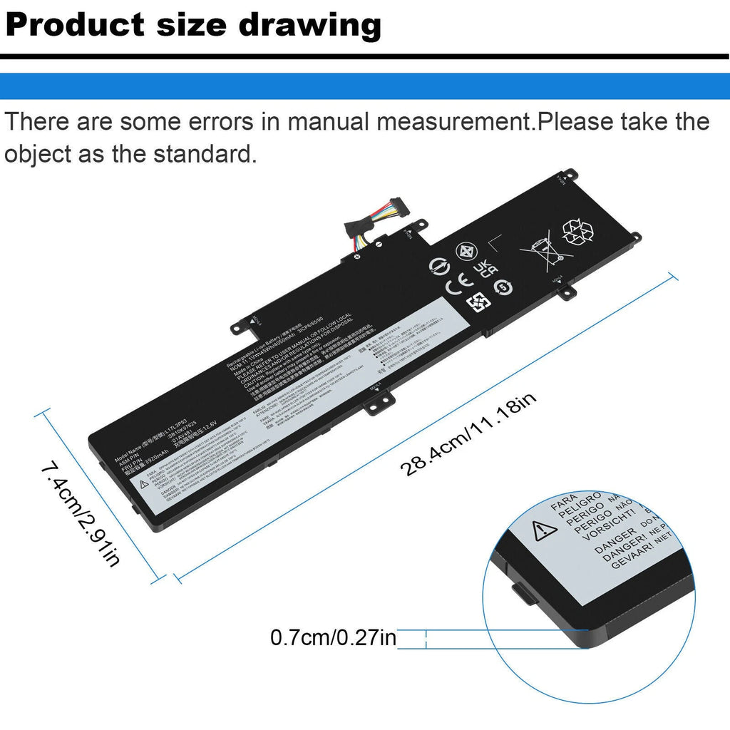 L17C3P53 L17L3P53 Battery for Lenovo ThinkPad L380 L390 Yoga Series 01AV482 NEW