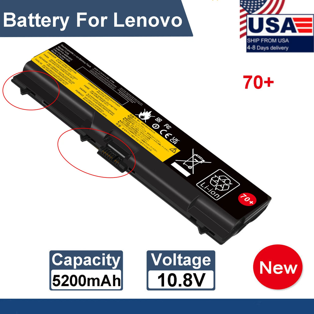 Replace T430 Battery For Lenovo Thinkpad T430I T530 W530 W530I L430 L530 5200mAh