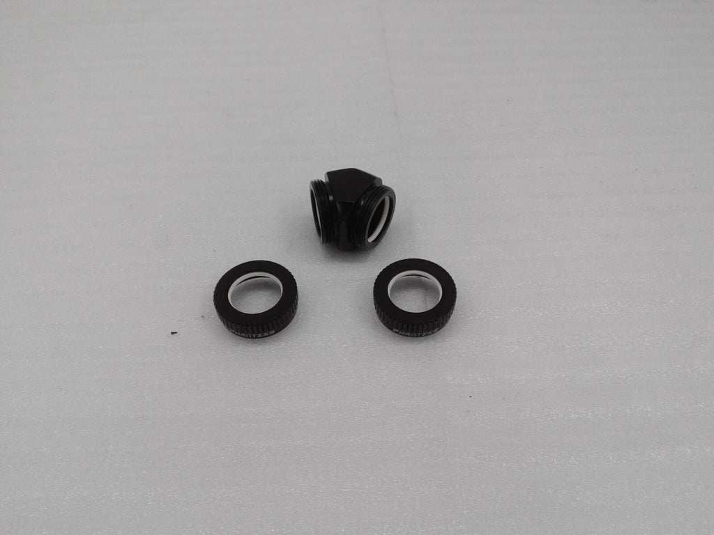 New Phanteks PH-A45_BK_16 16mm Hard Tube Adapter 45 Degree -Black
