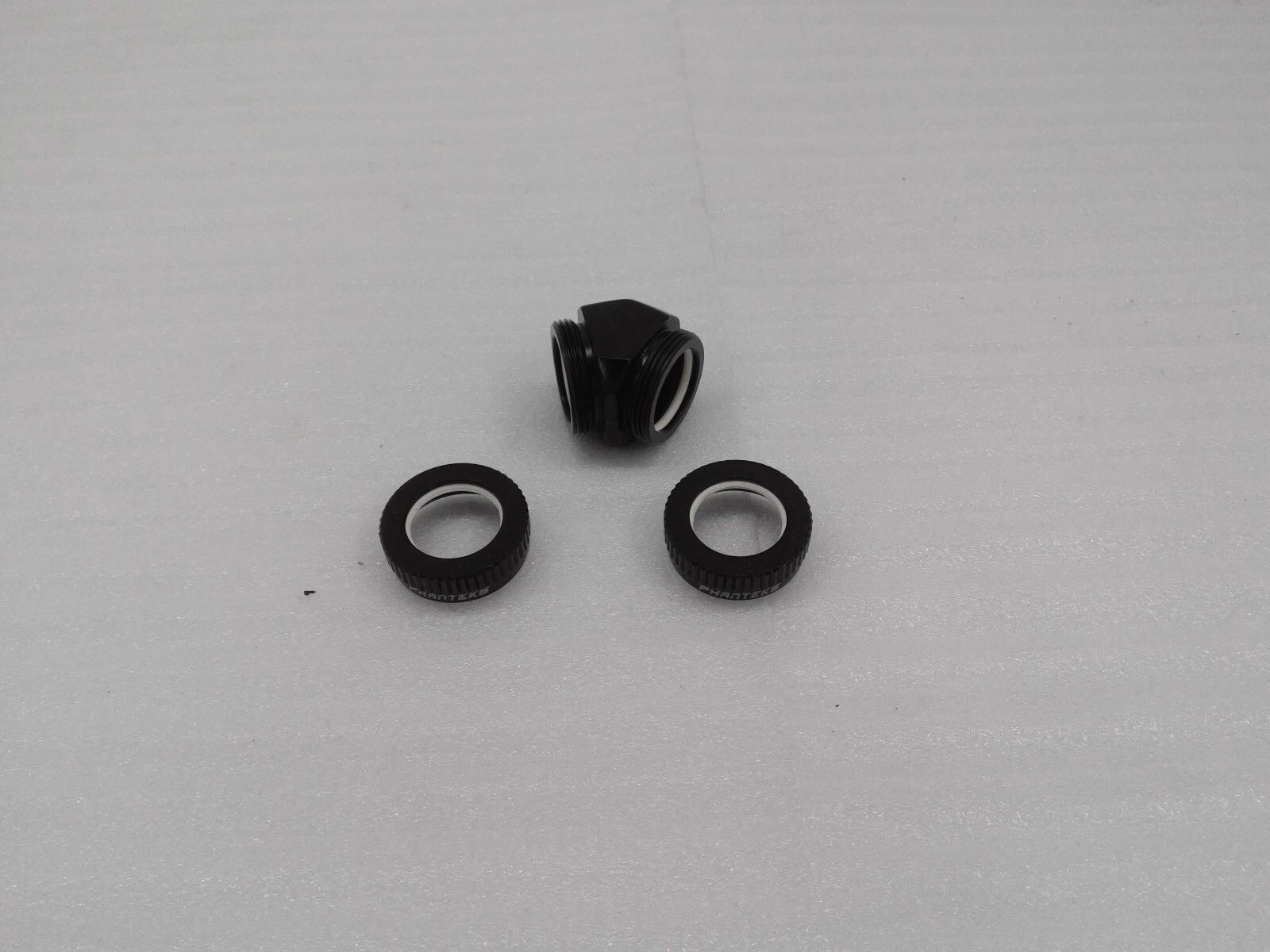 New Phanteks PH-A45_BK_16 16mm Hard Tube Adapter 45 Degree -Black