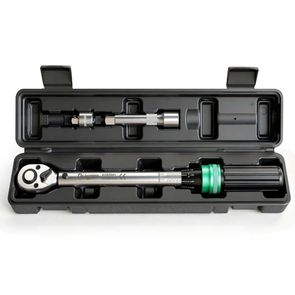 ??3Pcs Click Torque Wrench 1/2" Drive 14.76-162.36 ft.lb/ 20-200N.M Adjustable