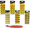 60pc Assorted Watch Battery Compatible With Kit 6 Sizes 357 377 386 389 392 393