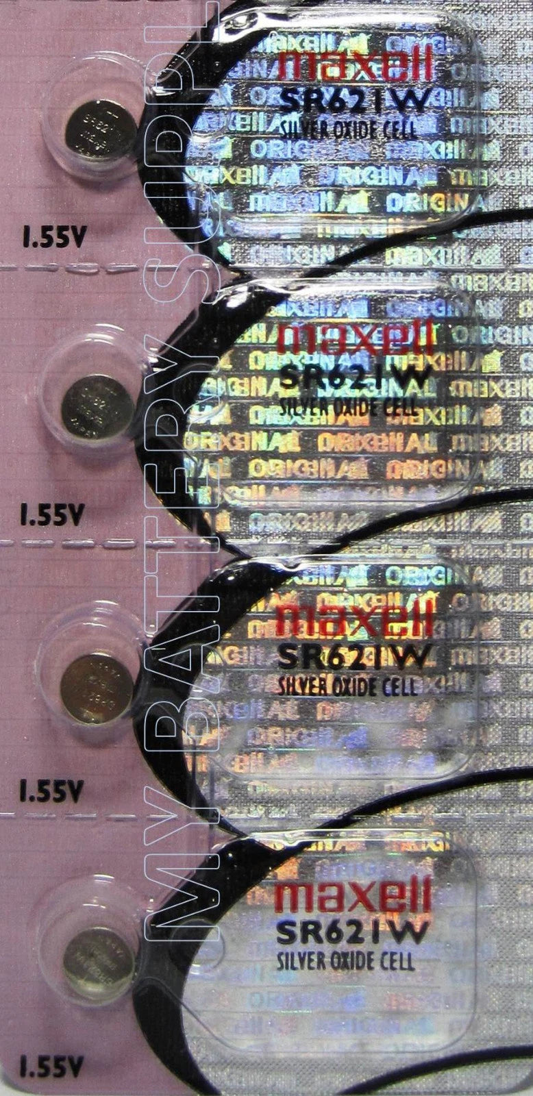 Maxell 363 Watch and Calculator Batteries 4 Pcs Made In Japan