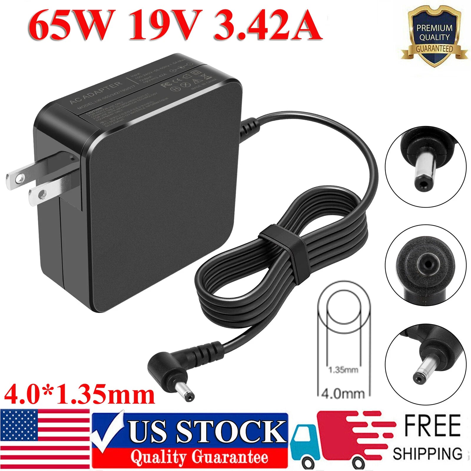 AC Adapter Power Charger For ASUS A B C D E F K L Q R S X T U Series Supply Cord