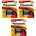 3 Pcs Panasonic 2CR5 6V Lithium Photo Battery, DL45, KL2CR5, 5032LC Sealed Pack