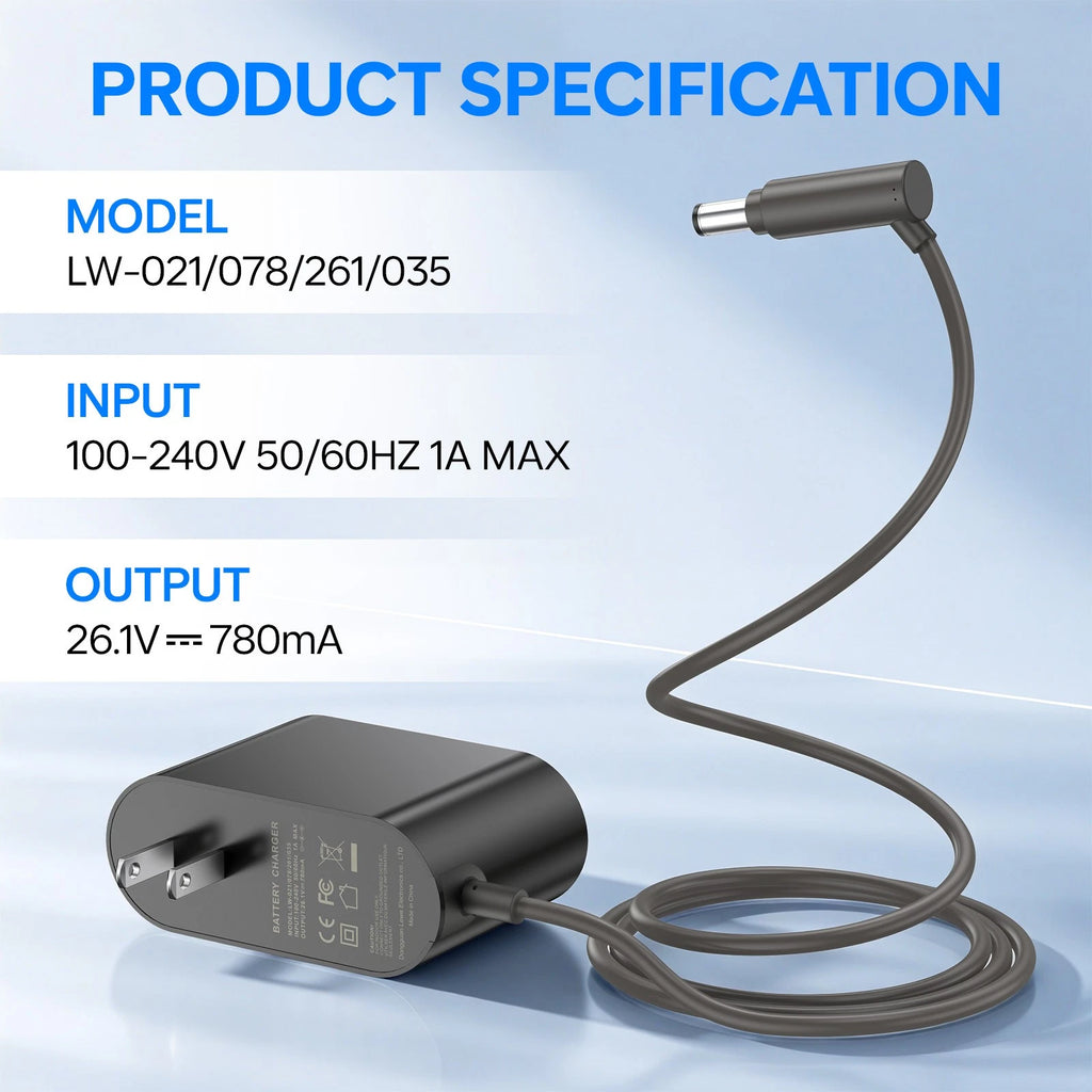 Adapter Charger For Dyson Cordless V6 V7 V8 205720-02 DC58 DC59 DC61 Power Cord