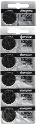 6 Energizer CR2025 Ltihuim Batteries