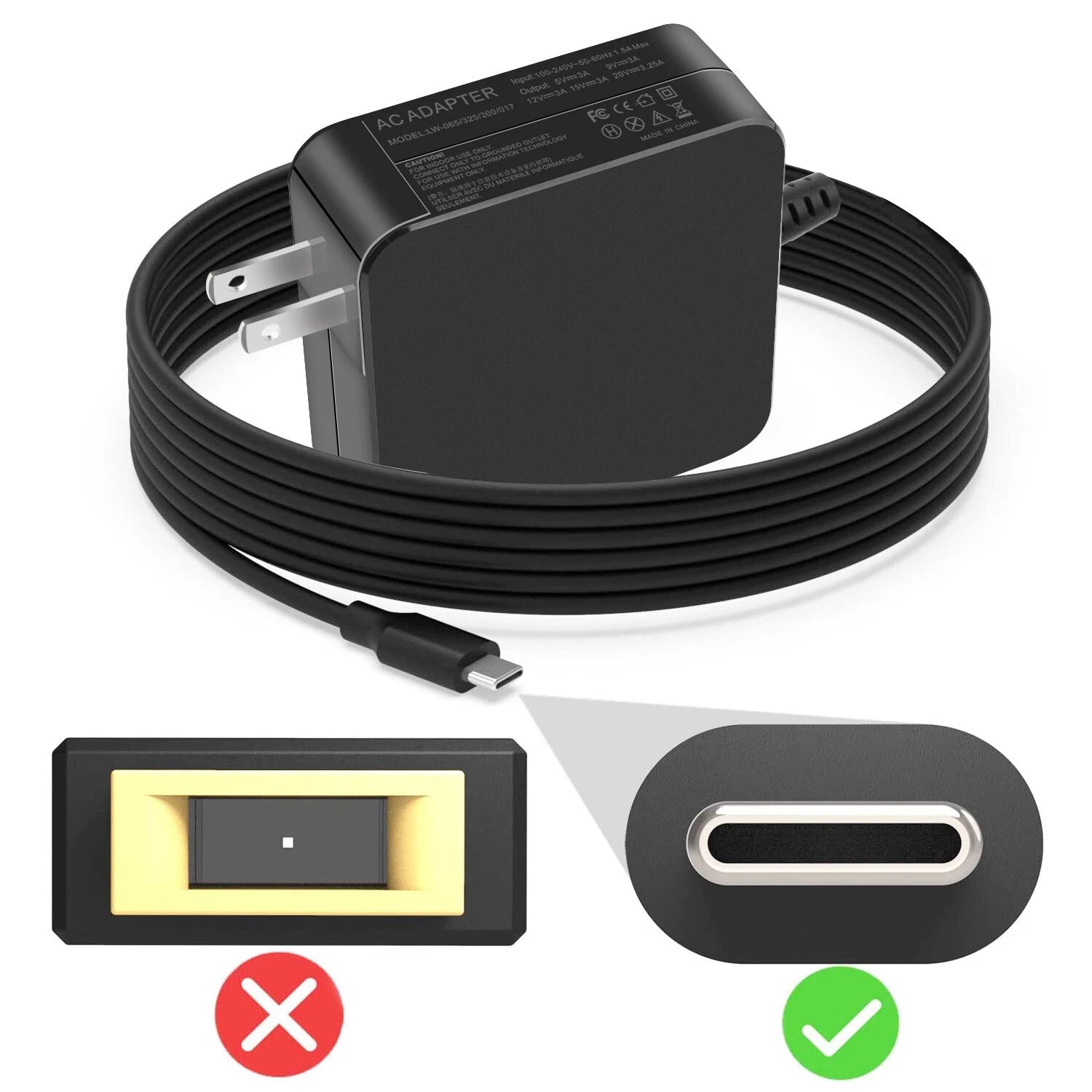 925740-002 65W USB Type-C Adapter Charger for HP Elite X2 1012 G2,Elitebook x360