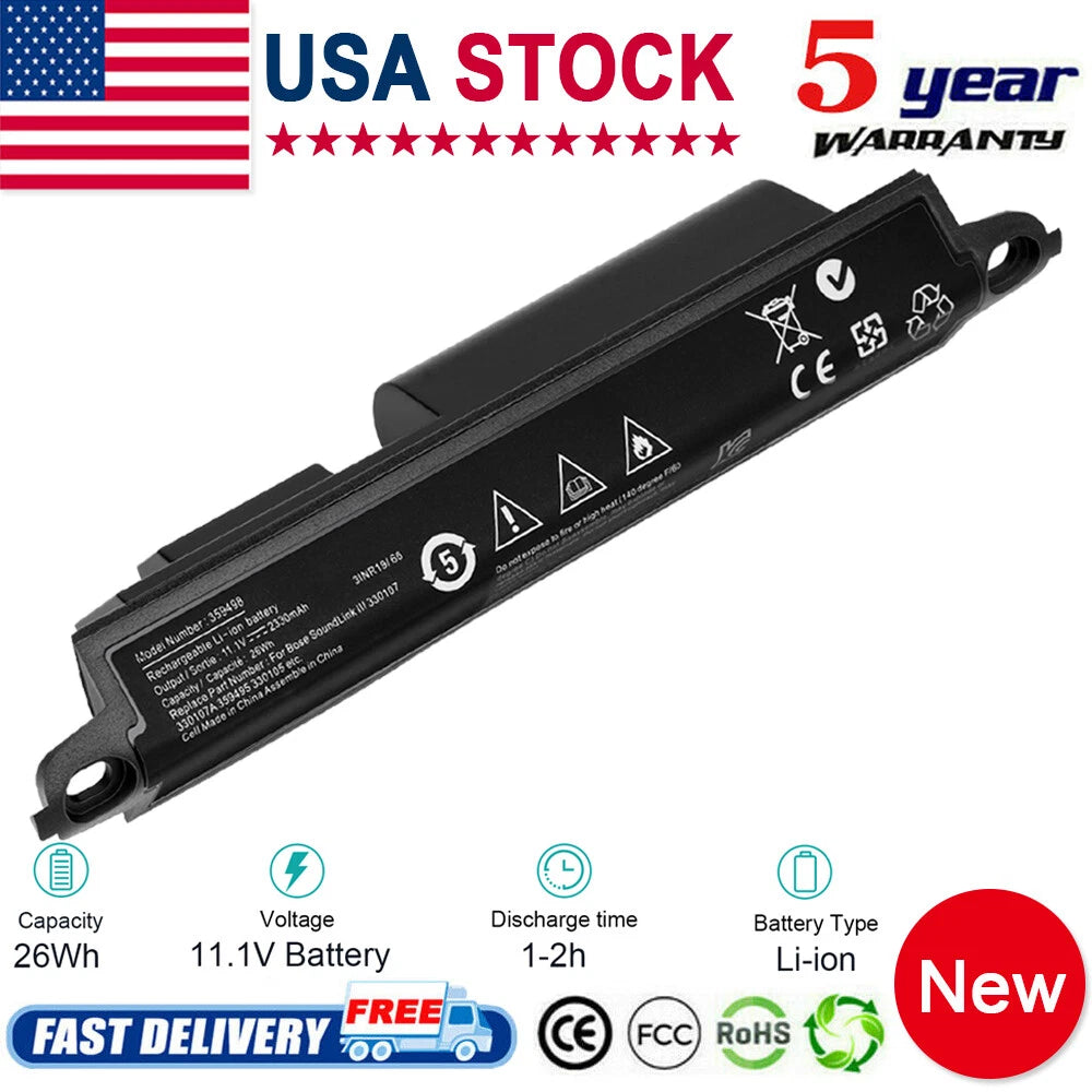 Battery For Bose soundlink Bluetooth Mobile Speaker II 404600 359495 330105 US