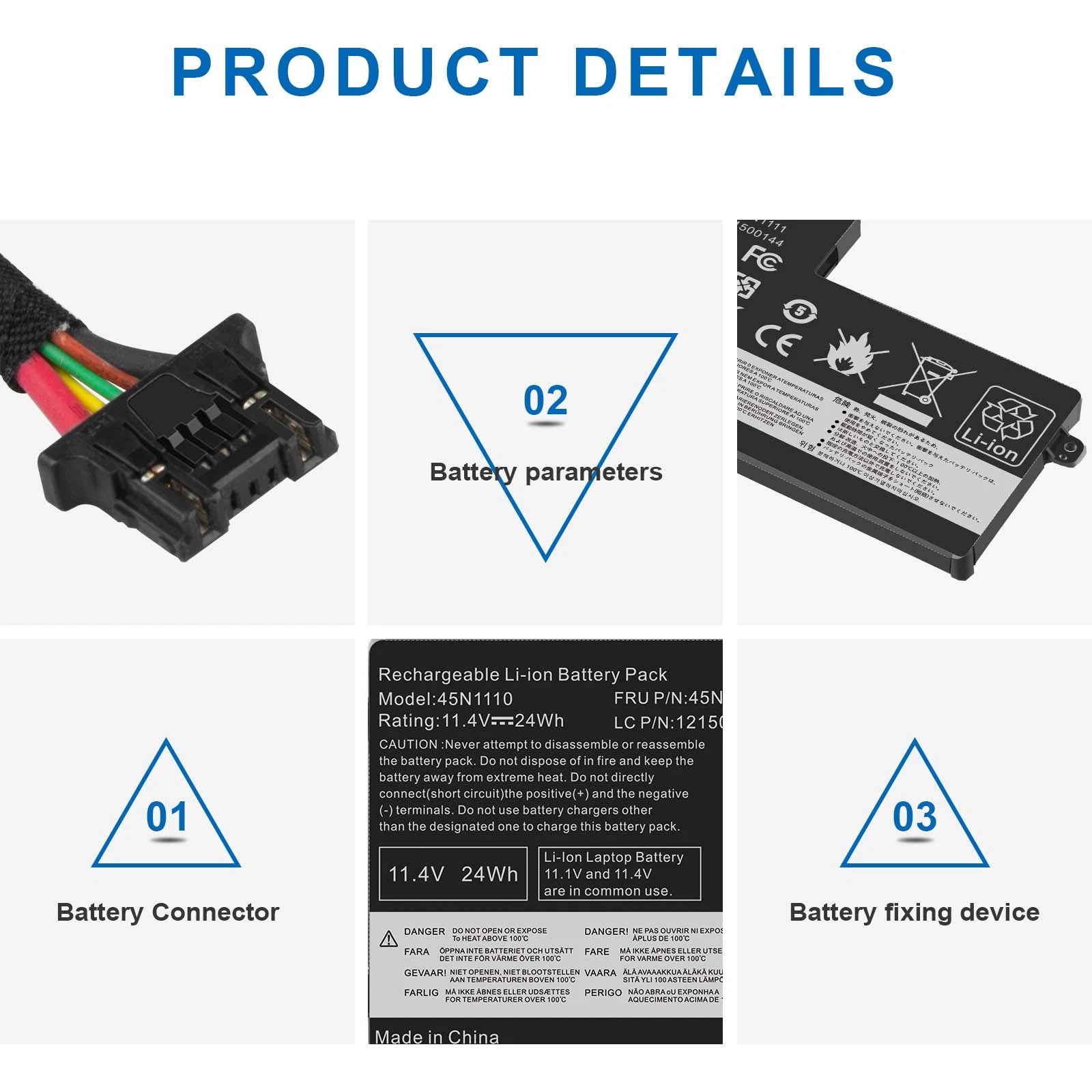 45N1112 45N1113 Battery For ThinkPad T440S T440 T450 T450s 45N1108 Notebook