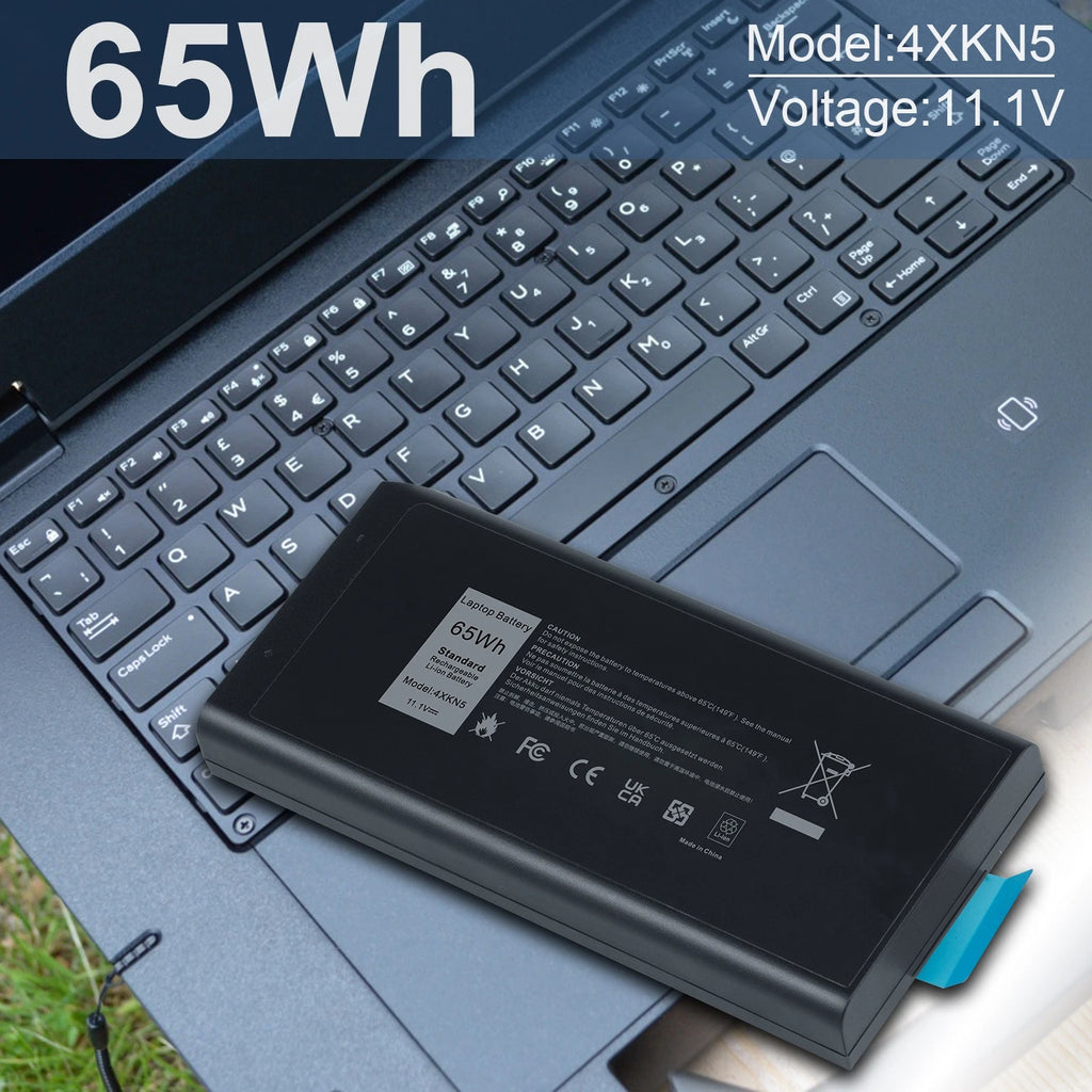 ??LOT 4XKN5 Battery For Dell Latitude E5404 7404 5414 Rugged Extreme 65Wh 6Cells