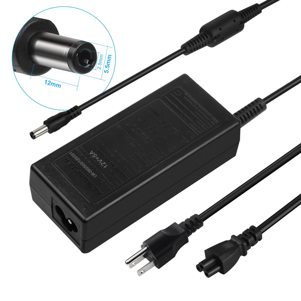For HP 2011X 2211X 2311X LED LCD Monitor Charger AC Adapter Power Supply Cord US