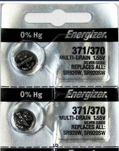 ENERGIZER 371 370 SR920W SR920SW (10 Pieces) Brand New Battery Authorized Seller