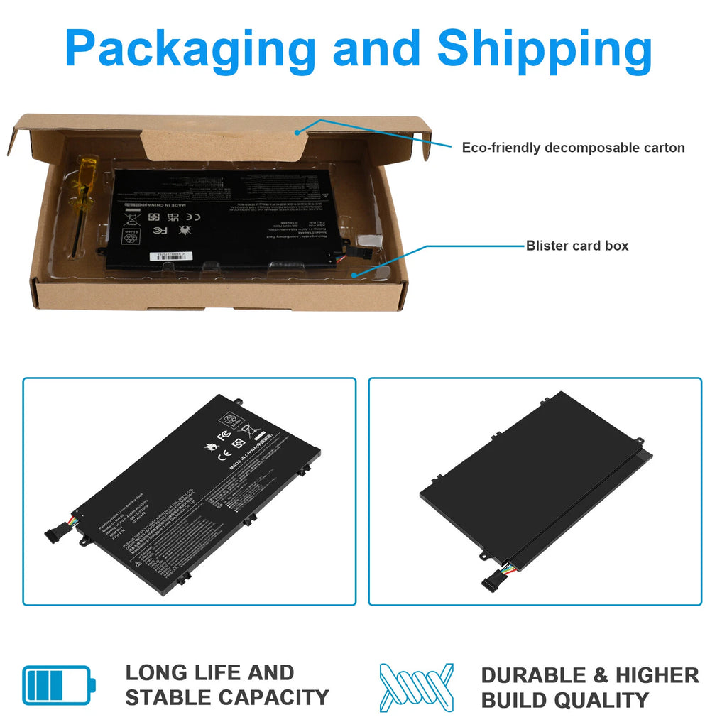 45WH 01AV445 L17M3P51 Battery For Lenovo ThinkPad E480 E485 E495 E580 E585